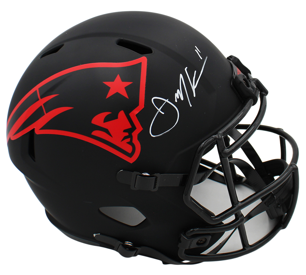 Julian Edelman Signed New England Patriots Speed Full Size Eclipse NFL Helmet