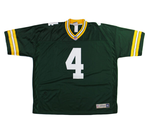 Brett Favre Unsigned Green Bay Packers NFL Vintage Green Home Jersey - 3X Large - Image 2