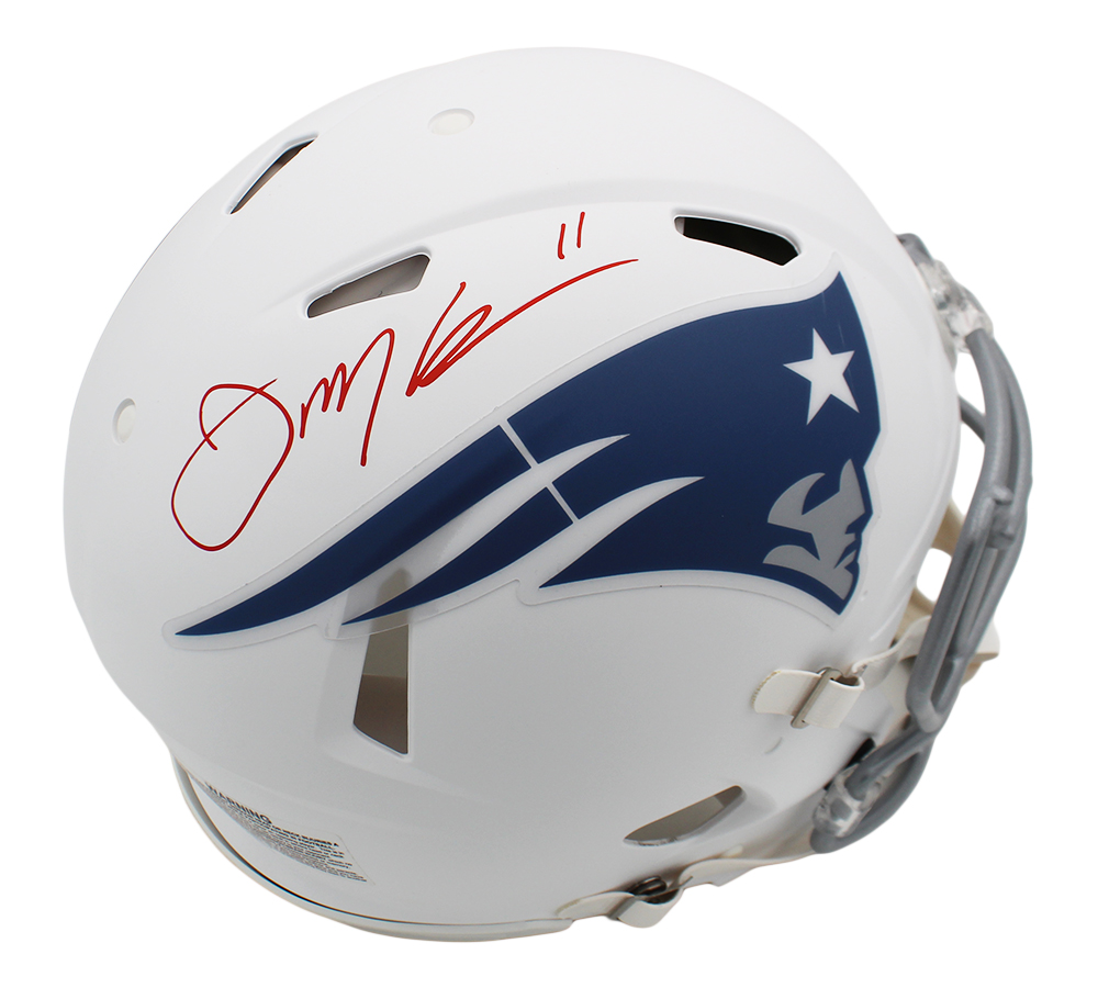 Julian Edelman Signed New England Patriots Speed Authentic 2025 ...