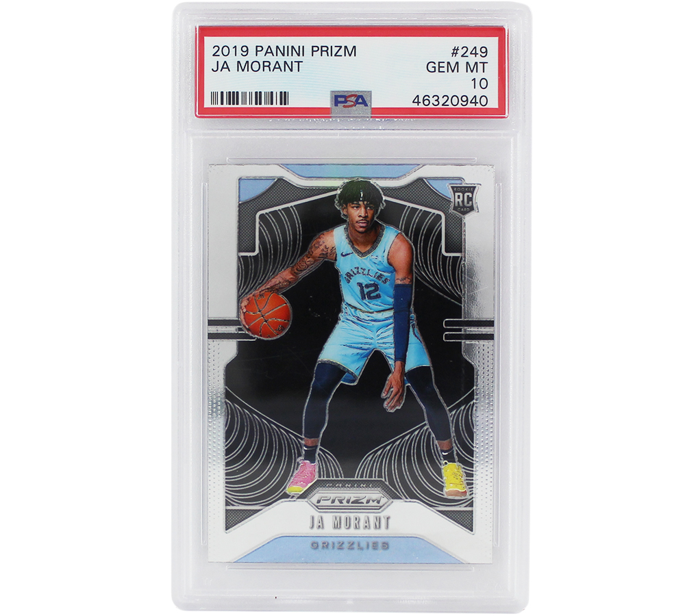 Ja Morant Memphis Grizzlies 2019 Panini Prizm #249 Gem Mint 10 Graded Encapsulated Card