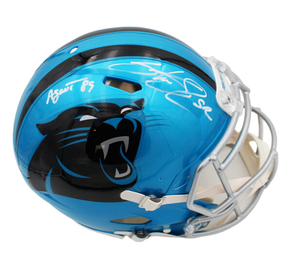 Steve Smith Sr. Signed Carolina Panthers Speed Authentic Flash NFL Helmet With "Agent 89" Inscription