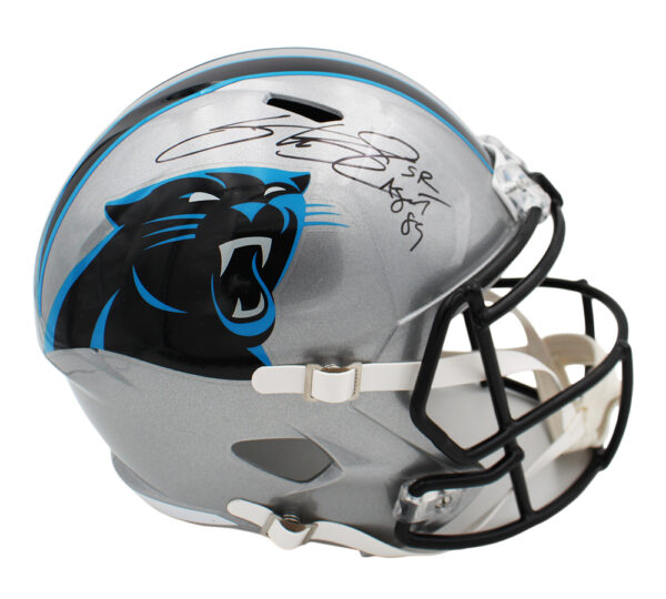Steve Smith Sr. Signed Carolina Panthers Speed Full Size NFL Helmet With "Agent 89" Inscription