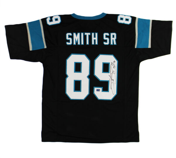 Steve Smith Sr. Signed Carolina Custom Black Jersey With "Agent 89" Inscription