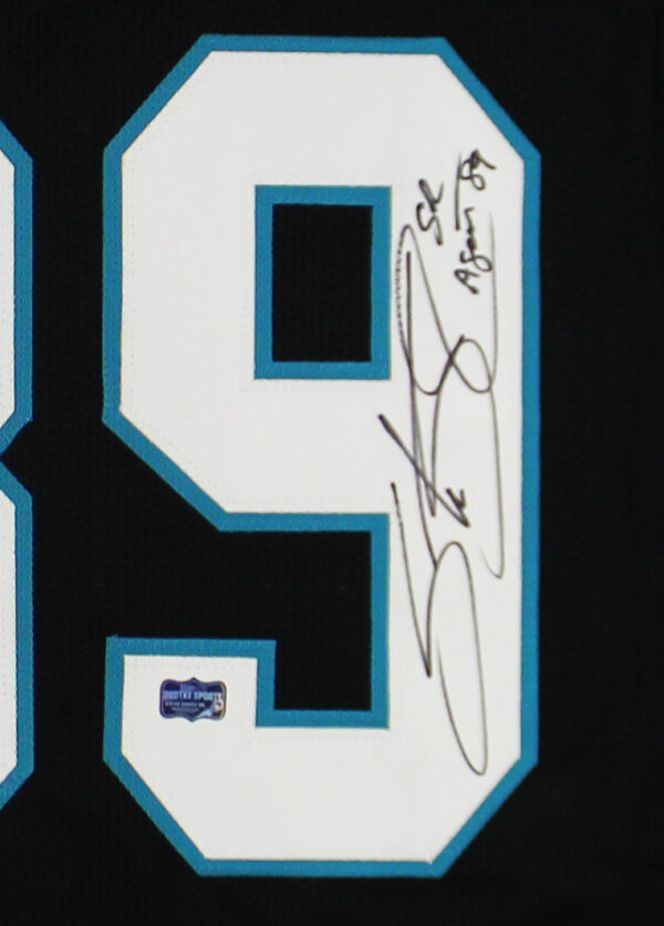 Steve Smith Sr. Signed Carolina Custom Black Jersey With "Agent 89" Inscription - Image 2