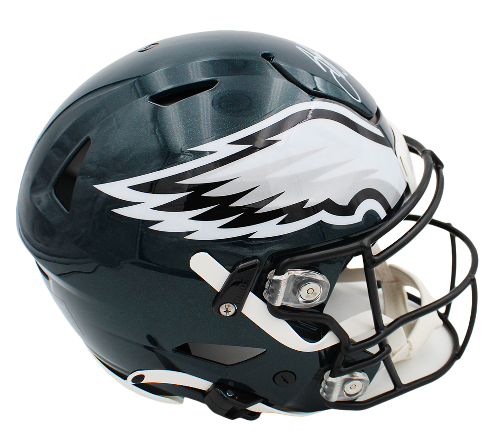 Saquon Barkley Signed Philadelphia Eagles Speed Flex Authentic NFL Helmet - Image 2
