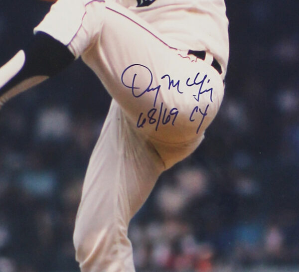 Denny McLain Signed Detroit Tigers Framed 16x20 MLB Photo with "68/69 CY" Inscription - Image 2