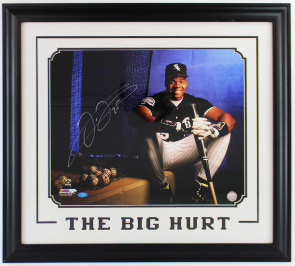 Frank Thomas Signed Chicago White Sox Framed 16x20 MLB Photo