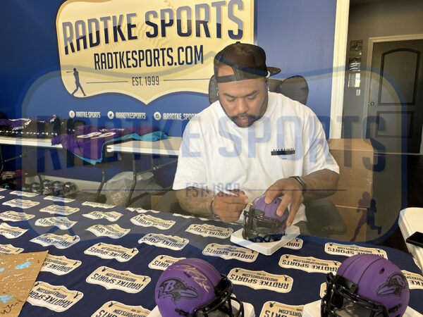 Steve Smith Sr. Signed Baltimore Ravens Speed Rave NFL Mini Helmet With "Agent 89" Inscription - Image 4