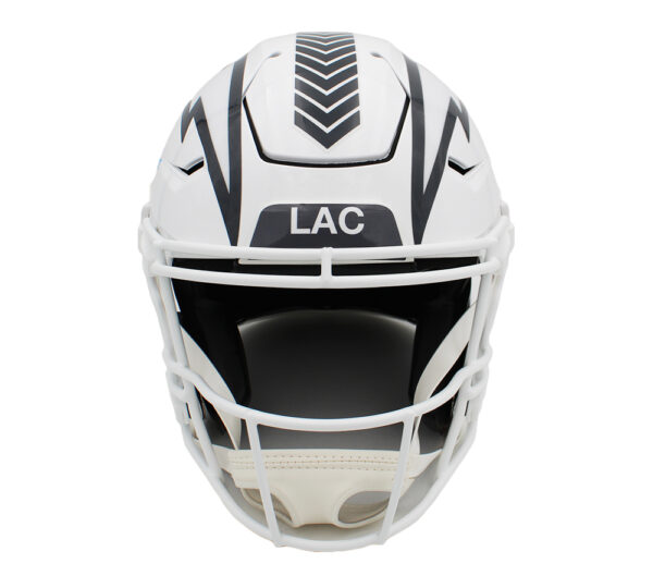 Justin Herbert Signed Los Angeles Chargers Speed Flex Authentic Salute To Service 3 NFL Helmet - Image 3