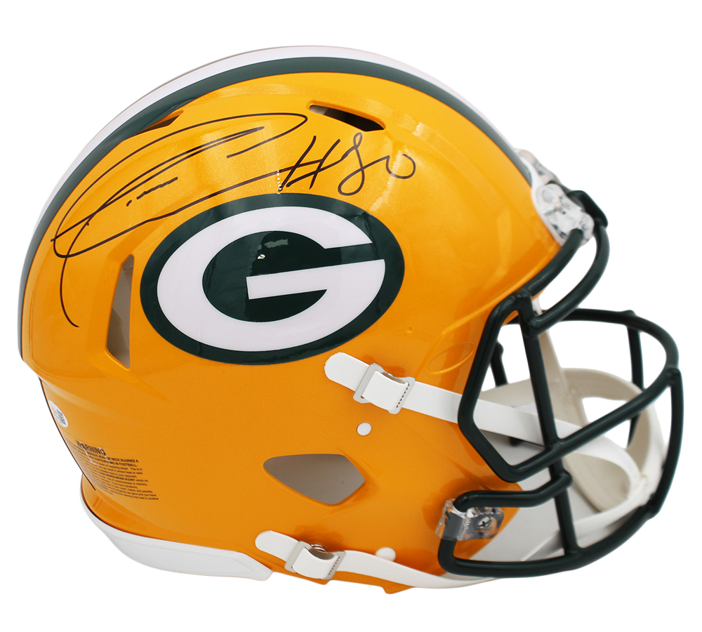 Donald Driver Signed Green Bay Packers Speed Authentic NFL Helmet - Image 2