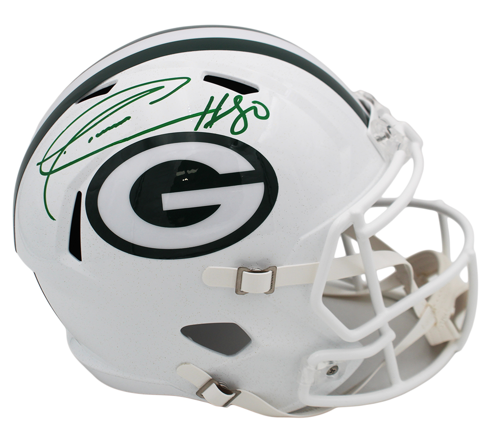 Donald Driver Signed Green Bay Packers Speed Full Size Alternate White NFL Helmet - Image 2