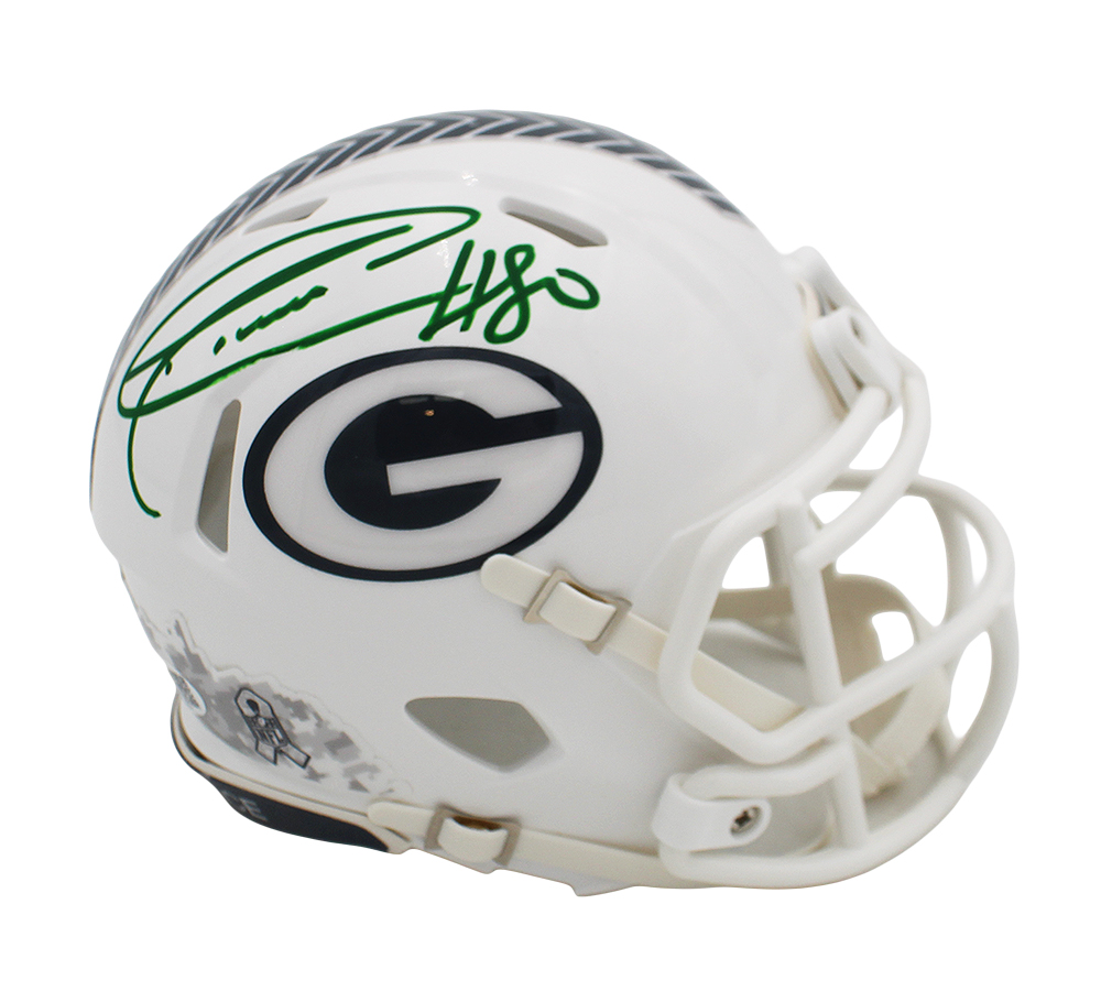 Donald Driver Signed Green Bay Packers Speed Salute to Service 3 NFL Mini Helmet - Image 2