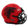 Drake London Signed Atlanta Falcons Speed Rave NFL Mini Helmet - Image 2