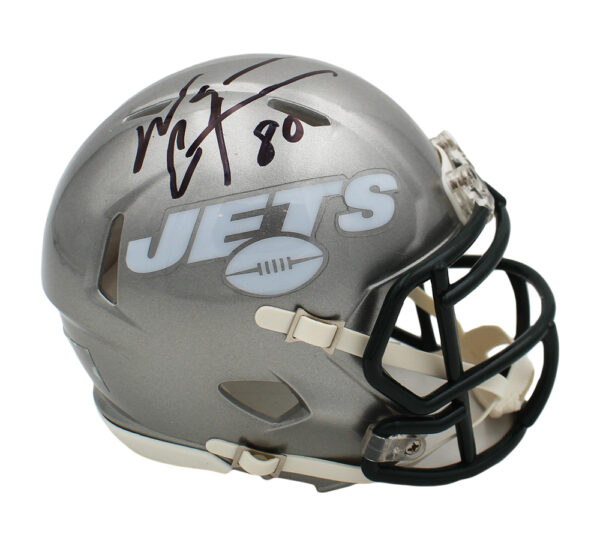 Wayne Chrebet Signed New York Jets Speed Flash NFL Mini Helmet - Image 2
