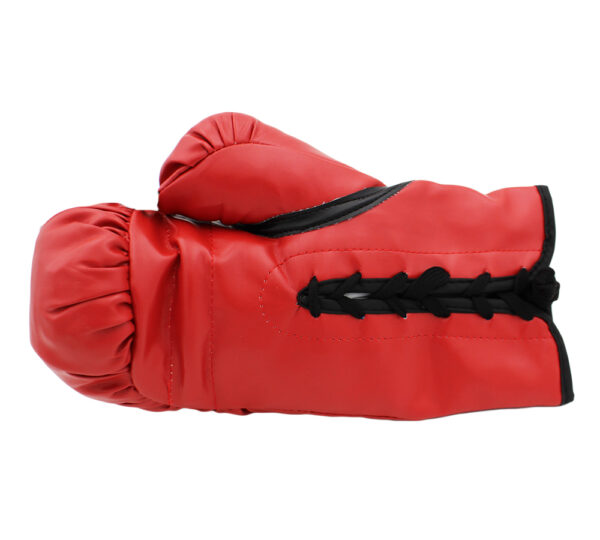 Tommy Hearns Signed Everlast Red Boxing Glove with "Hitman" Inscription - Image 2