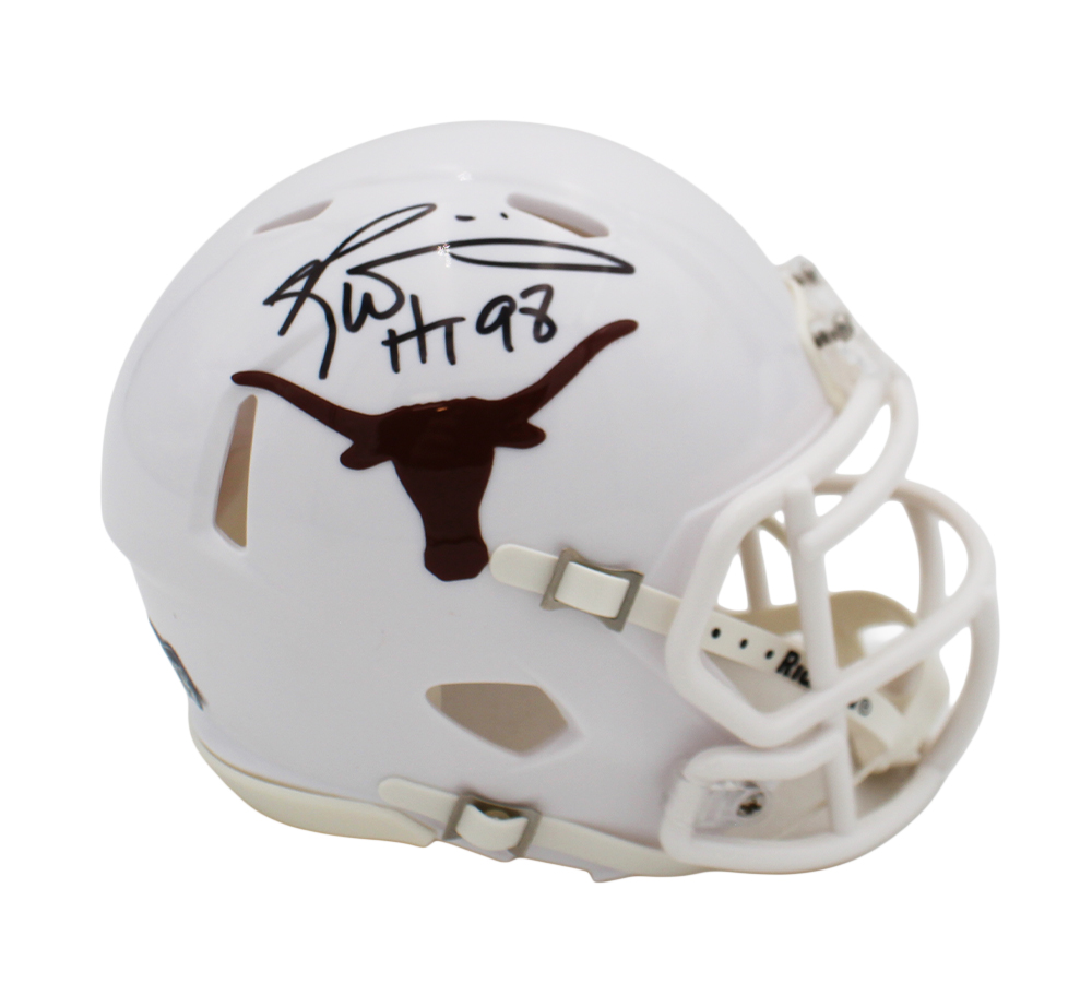 Ricky Williams Signed Texas Longhorns Speed NCAA Mini Helmet with "HT 98" Inscription
