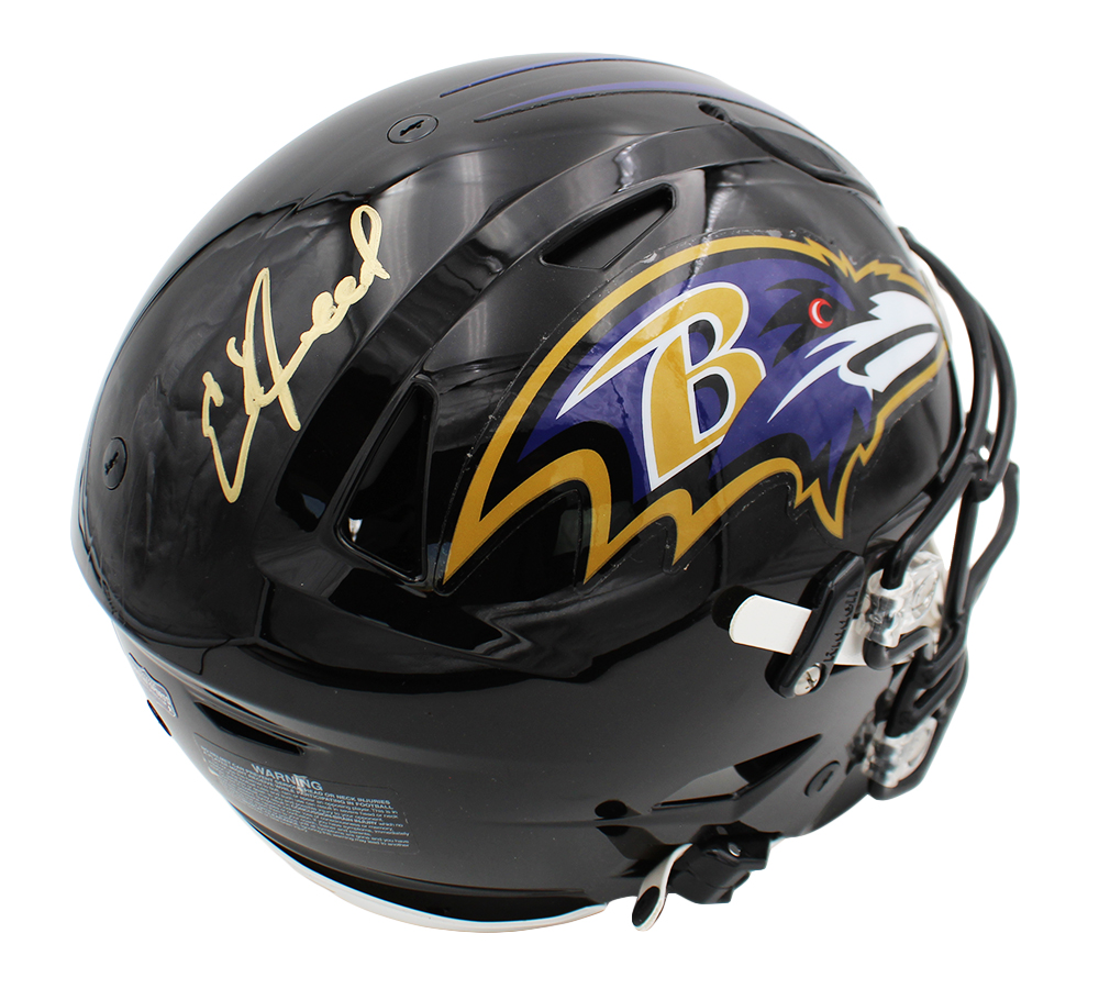Ed Reed Signed Baltimore Ravens Speed Flex Authentic NFL Helmet ...