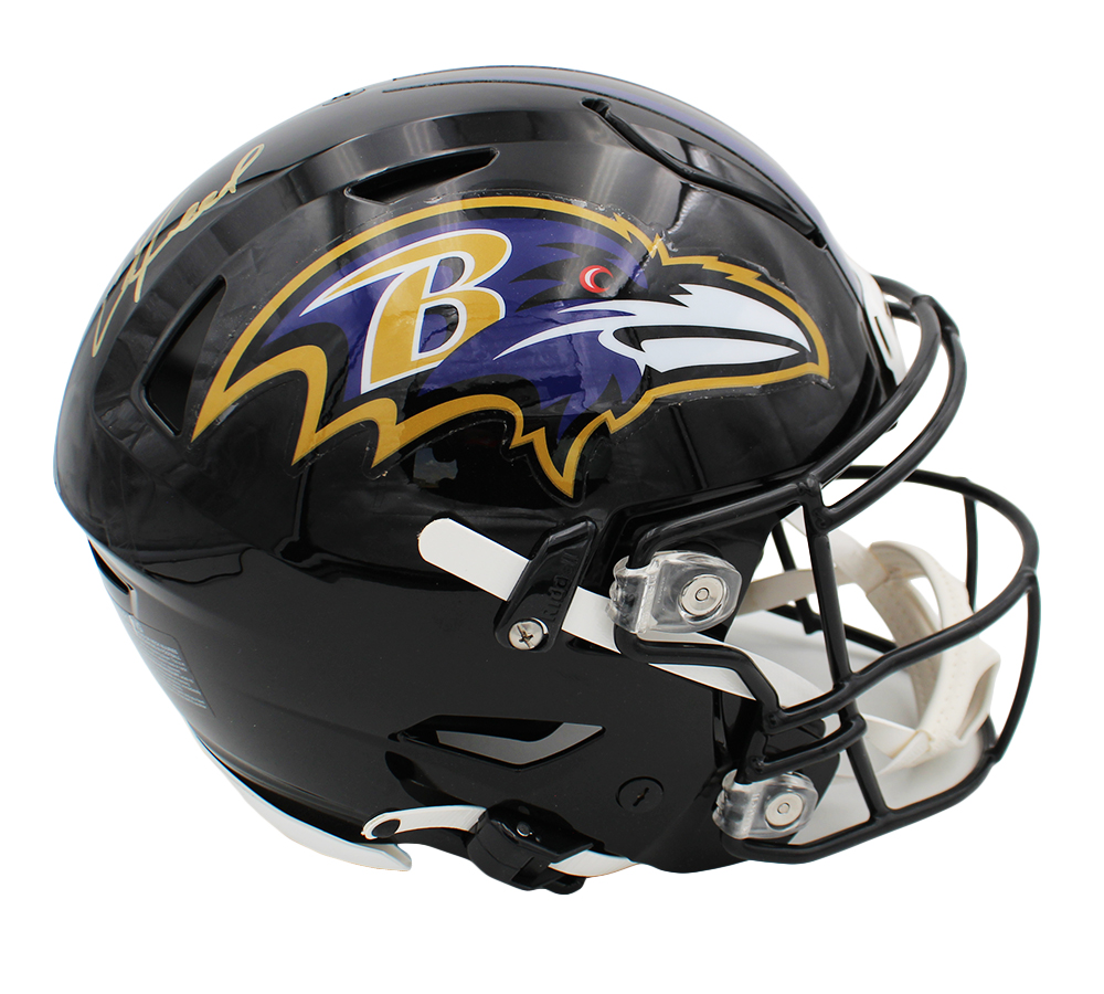 Ed Reed Signed Baltimore Ravens Speed Flex Authentic NFL Helmet ...