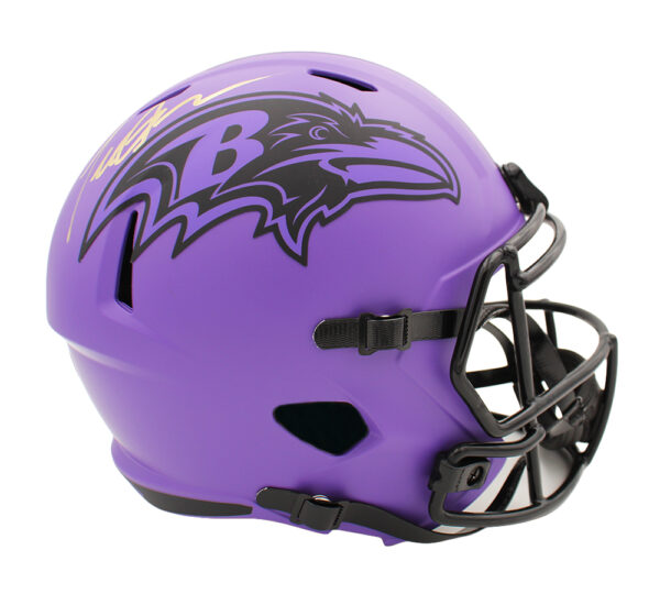 Terrell Suggs Signed Baltimore Ravens Speed Full Size Rave NFL Helmet - Image 2