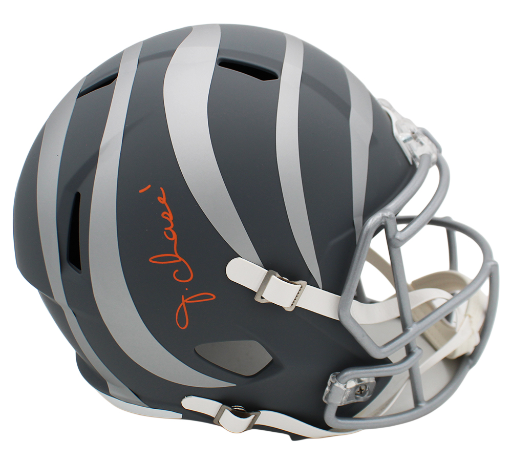 Ja'Marr Chase Signed Cincinnati Bengals Speed Full Size Slate NFL Helmet