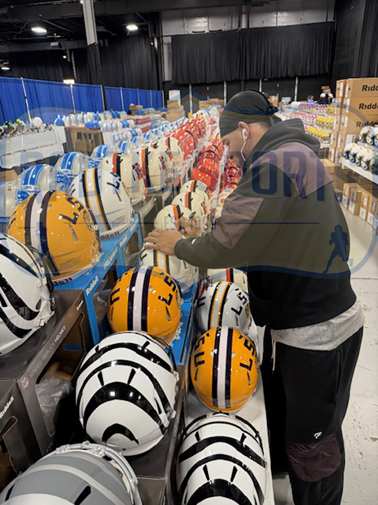 Ja'Marr Chase Signed Cincinnati Bengals Speed Full Size Slate NFL Helmet - Image 2