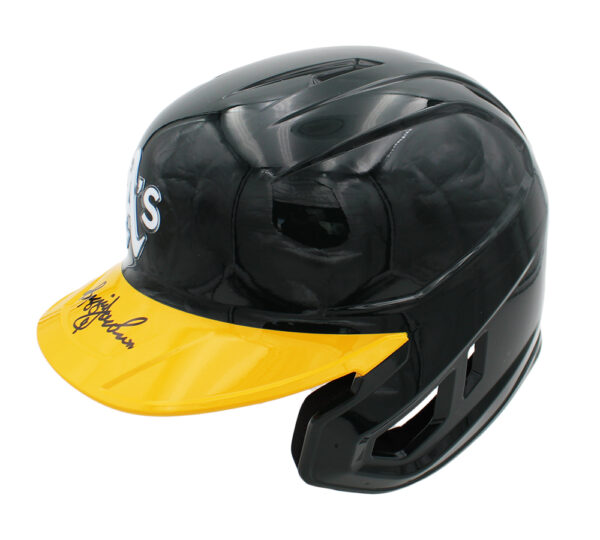 Reggie Jackson Signed Oakland Athletics Rawlings Mach Pro Batting Helmet - Image 2