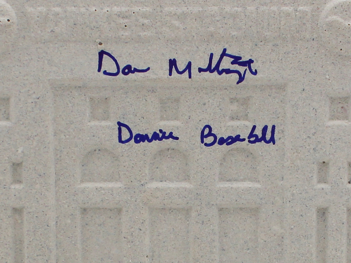 Don Mattingly Signed Yankee Stadium Replica White Frieze Statue with Plaque with "Donnie Baseball" Inscription - Image 2