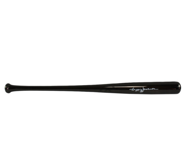 Reggie Jackson Signed Oakland Athletics Rawlings Black Chrome MLB Bat - Image 3