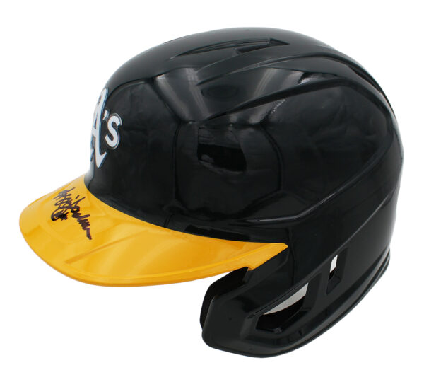 Reggie Jackson Signed Oakland Athletics Rawlings Mach Pro Batting Helmet - Image 2