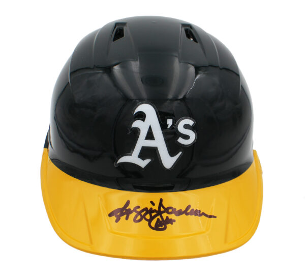 Reggie Jackson Signed Oakland Athletics Rawlings Mach Pro Batting Helmet