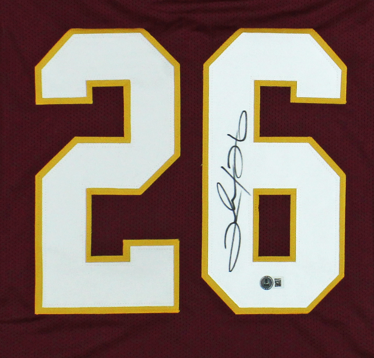 Clinton Portis Signed Washington Custom Maroon Jersey - Image 2