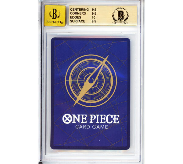 Mackenyu Signed One Piece Roronoa Zoro Straw Hat Crew Live Action Premium - English P-056 Graded 9.5 GM MT/Auto 10 Encapsulated Game Card - Image 2