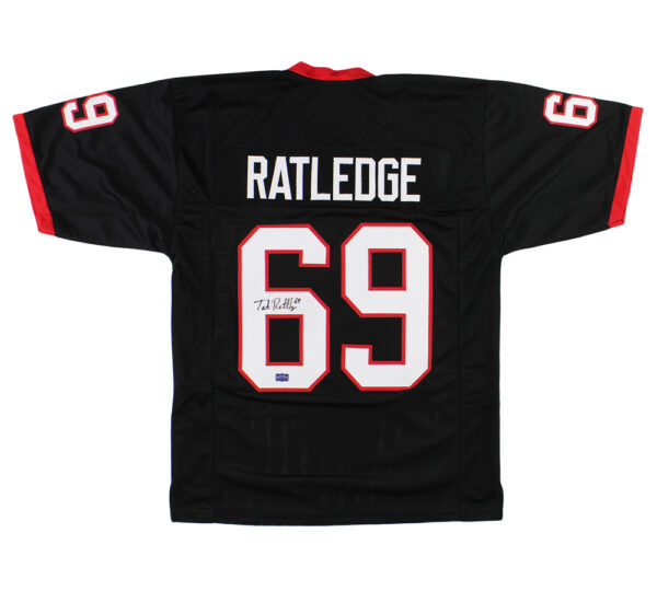 Tate Ratledge Signed Georgia Custom Black Jersey