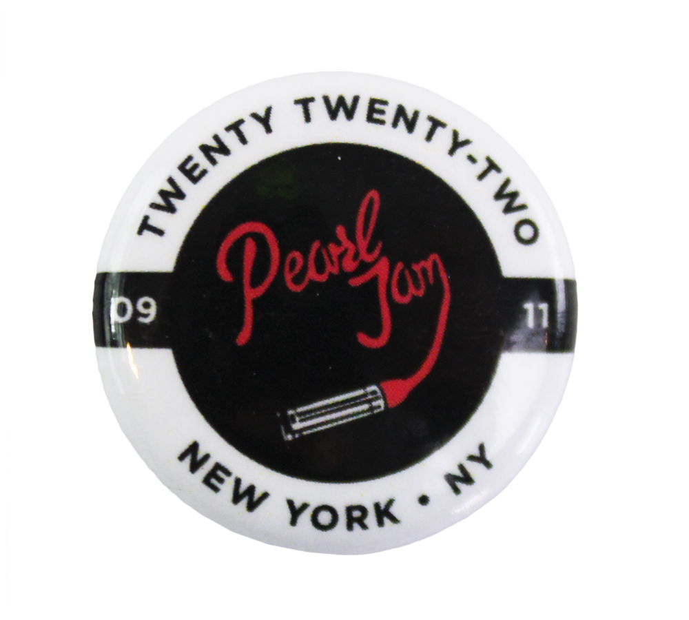 Pearl Jam Unsigned New York 2022 Red and Black Pin