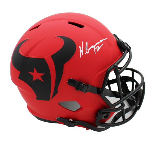 Nico Collins Signed Houston Texans Speed Full Size Rave NFL Helmet