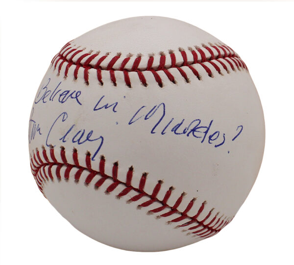 Jim Craig Signed US Olympic Hockey Team Rawlings Official Major League White MLB Baseball with "Do You Believe In Miracles?" Inscription - Image 3