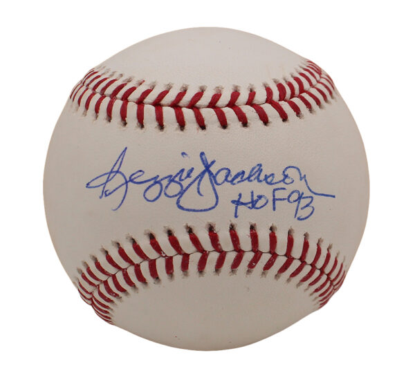 Reggie Jackson Signed New York Yankees Rawlings Official Major League White MLB Baseball with "HOF 93" Inscription