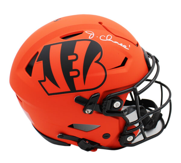 Ja'Marr Chase Signed Cincinnati Bengals Speed Flex Authentic Rave NFL Helmet - Image 2
