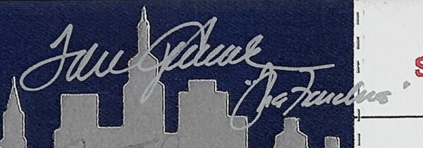 Tom Seaver Signed New York Mets 12x32 Mega Ticket MLB Canvas with "The Franchise" Inscription - Image 2