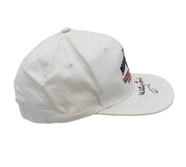 Whitey Ford Signed New York Yankees Fantasy Baseball Camp White MLB Hat - Image 3