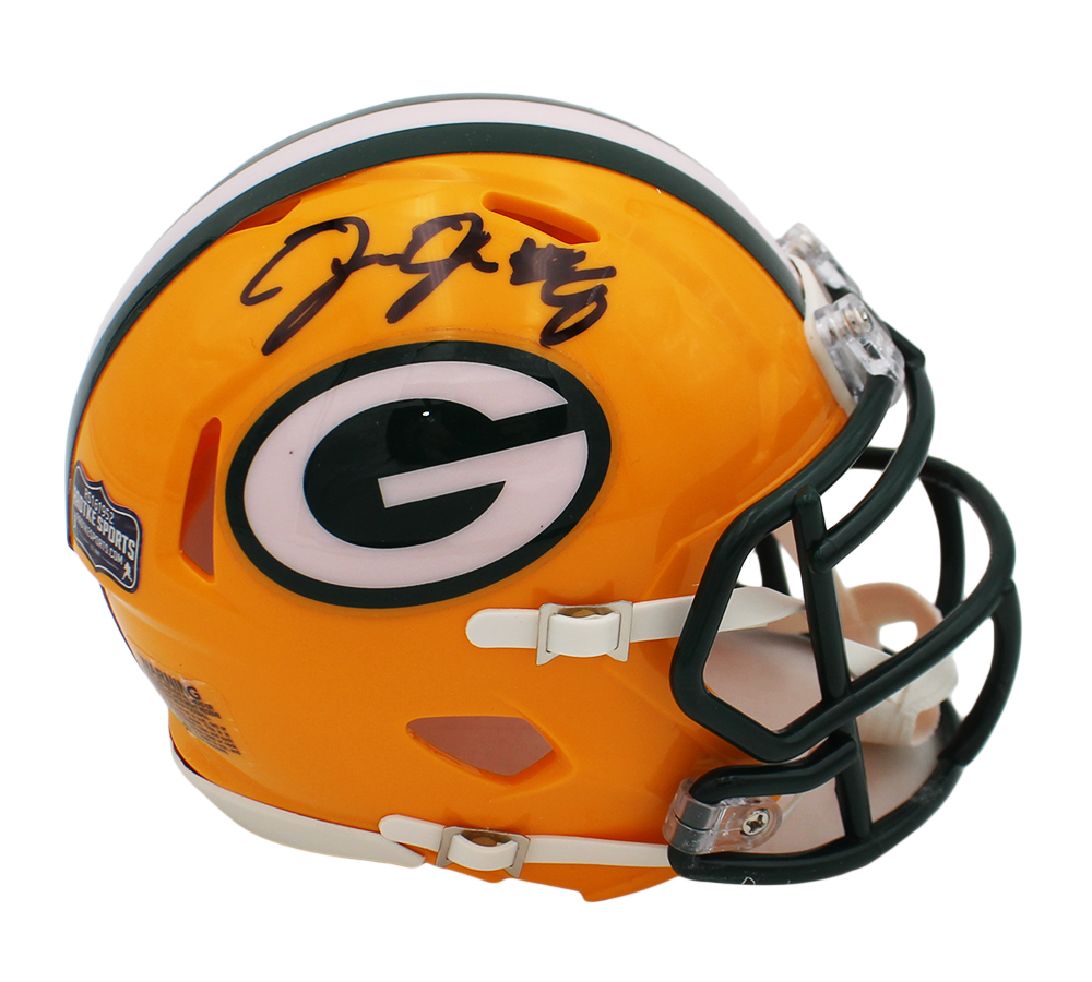 Josh Jacobs Signed Green Bay Packers Speed NFL Mini Helmet