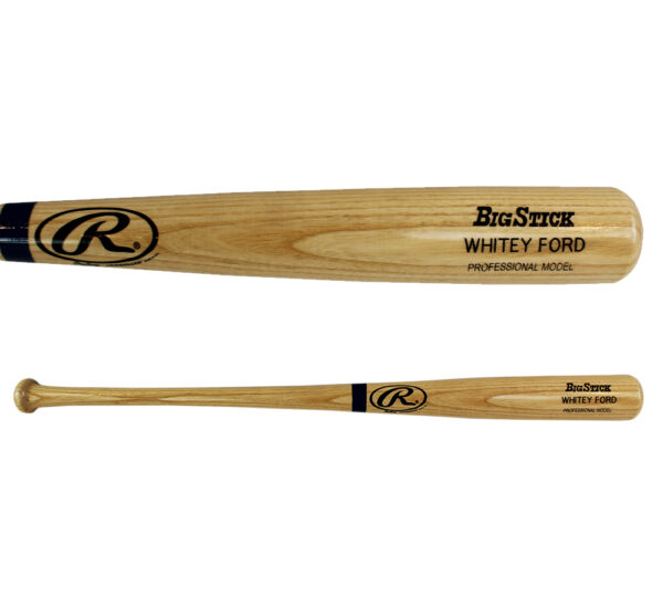 Unsigned Rawlings Big Stick Engraved Whitey Ford Blonde Bat
