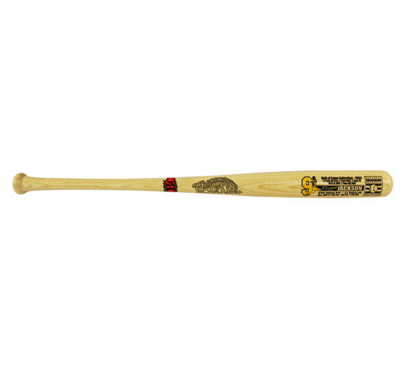 Unsigned Cooperstown #9 Reggie Jackson Hall of Fame Inductee Blonde Bat - Image 3