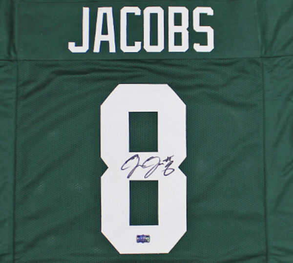 Josh Jacobs Signed Green Bay Custom Green Jersey - Image 2