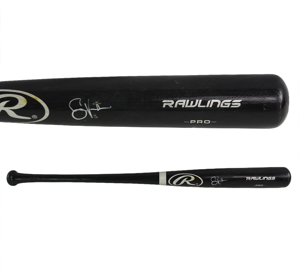 Shane Victorino Signed Philadelphia Phillies Rawlings Black MLB Bat
