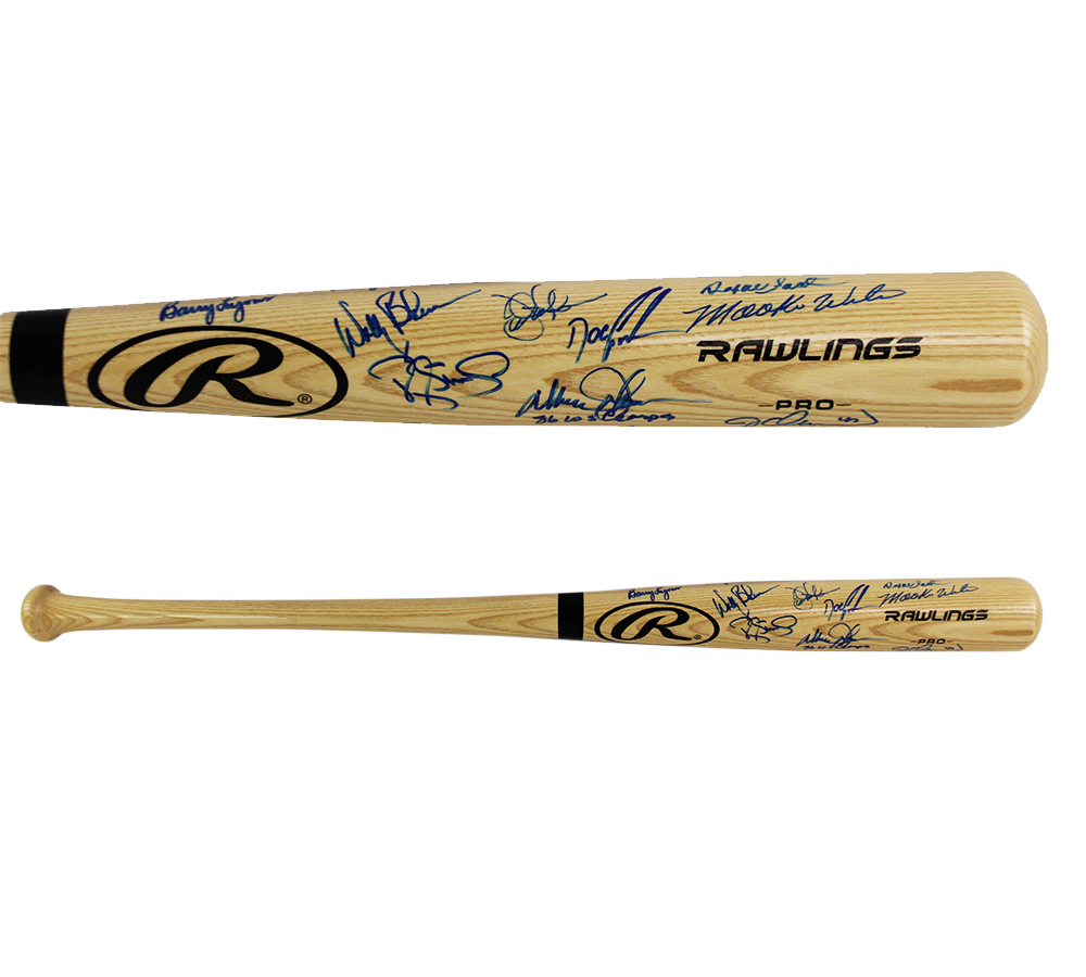 22 1986 New York Mets Alumni Signed Rawlings Blonde MLB Bat Signatures include Mookie Wilson & Barry Lyons - Image 2