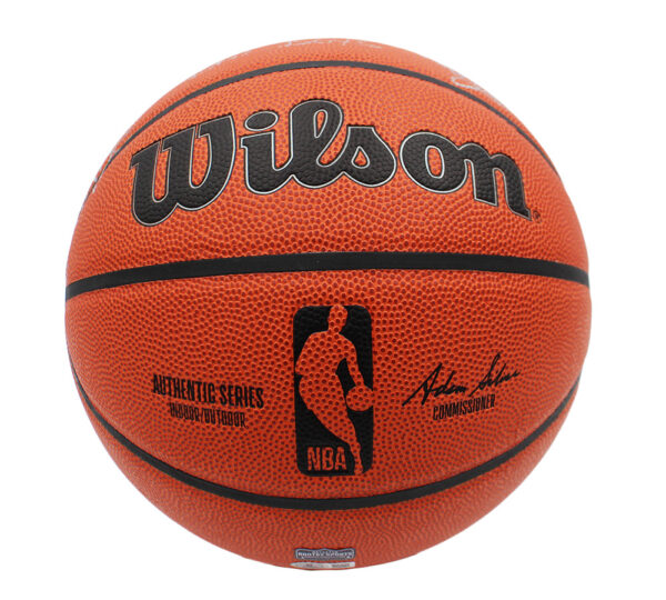Isaiah Thomas, Bill Laimbeer, and Dennis Rodman Signed Detroit Pistons Wilson Indoor/Outdoor NBA Basketball - Image 2
