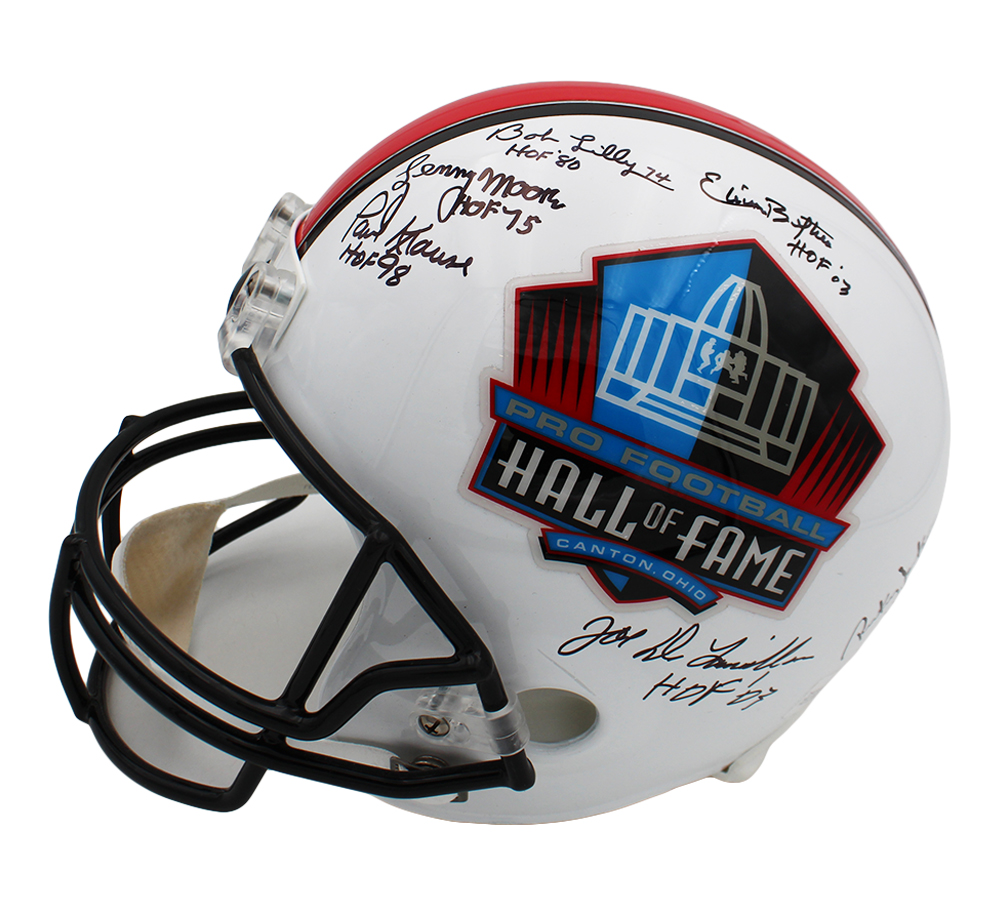 Multi-Signed Hall of Fame Full Size VSR4 NFL Helmet with 17 Signatures including Earl Campbell & Bob Lilly - Image 3