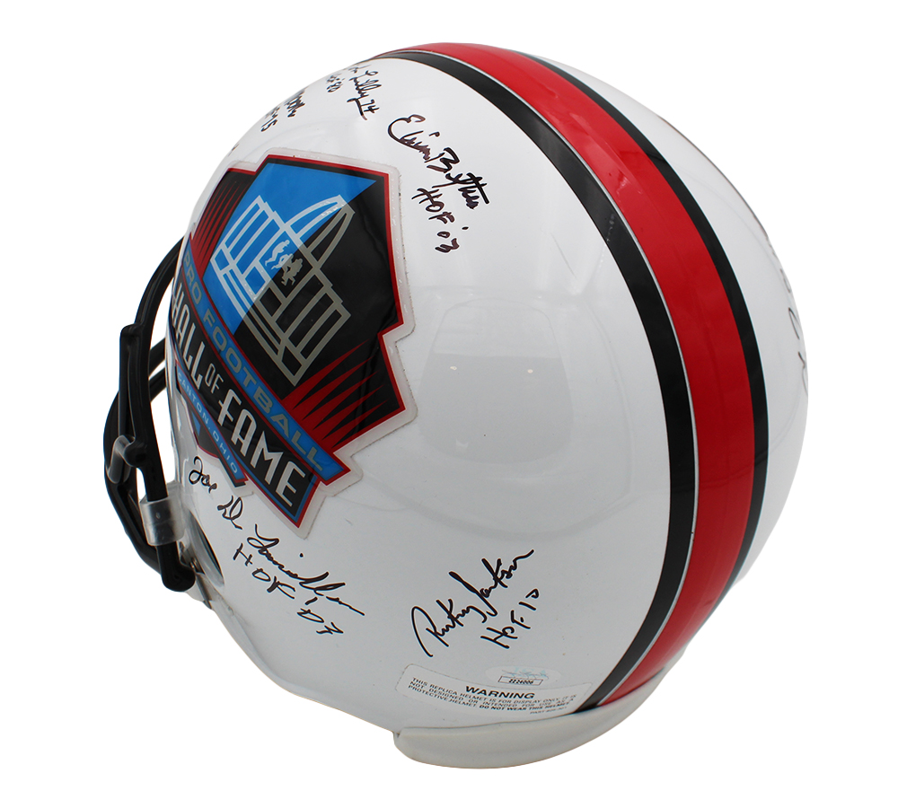 Multi-Signed Hall of Fame Full Size VSR4 NFL Helmet with 17 Signatures including Earl Campbell & Bob Lilly - Image 6