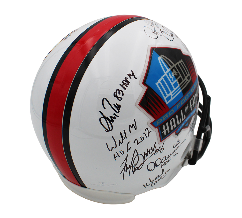 Multi-Signed Hall of Fame Full Size VSR4 NFL Helmet with 17 Signatures including Earl Campbell & Bob Lilly - Image 7